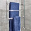 York Over-the-Shower-Door Towel Rack - Stylish Bathroom Storage for Drying Towels and Clothes