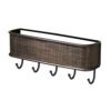 InterDesign Twillo Mail, Decorative Wall Mounted Key Rack Pocket