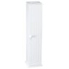 OakRidge Miles Kimball White Compact Toilet Tissue Storage Tower with 4 Shelves, 5.5” W x 27” H x 6.75” L – Holds Toilet Paper Rolls Up to 4.25” Diameter, Top Slot Provides Access to Facial Tissues