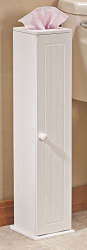 OakRidge Miles Kimball White Compact Toilet Tissue Storage Tower