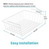 Declutter Instantly: Under Shelf Basket for Pantry & Closet Storage