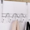 ESYLIFE Hooks Over the Door Hook Organizer Rack Hanging Towel Rack Over Door