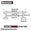 JQK Double Bath Towel Bar, 30 Inch Stainless Steel Towel Rack for Bathroom