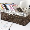 Juvale Wicker Basket - 5 Pack Storage Baskets for Shelves with Woven Liner
