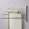 KES Swivel Towel Bar SUS 304 Stainless Steel 4-Arm Bathroom Swing Hanger Towel Rack Holder Storage Organizer Space Saving Wall Mount Brushed Finish, A2102S4-2