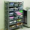 Seville Classics Commercial 7-Tier NSF 16 Bin Rack Shelving, 36" W x 14" D x 56" D