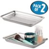 Metal Storage Organizer Tray for Bathroom Vanity Countertops