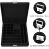 Jewelry Box for Women, QBeel 2 Layer 36 Compartments Necklace Jewelry