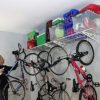 SafeRacks | Garage Wall Shelf Two-Pack 18"x48" | Includes Bike Hooks | 500lb
