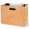 Foldable Newspaper Storage Bin Organizer