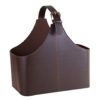 Leather Gift Basket, Magazine Newspaper Holder/Racks