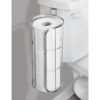mDesign Modern Over The Tank Hanging Toilet Tissue Paper Roll Holder