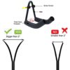 YYST V Style Ski Wall Mount Ski Wall Holder Ski Wall Rack 5/PK