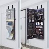 AOOU Jewelry Organizer Jewelry Cabinet,Full Screen Display View Larger Mirror