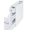 Spirich Home Slim Bathroom Storage Cabinet, Free Standing Toilet Paper Holder