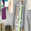 Whitmor Clear Gift Wrap Organizer - Zippered Storage for 25 Rolls