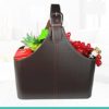 Leather Gift Basket, Magazine Newspaper Holder/Racks