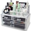 Acrylic Jewelry & Cosmetic Storage Boxes - 2-Piece Set for Tidy and Stylish Organization