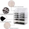 Grid Stackable Cosmetic Makeup Storage Cube Organizer