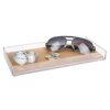 Bamboo Vanity Tray - Stylish and Durable Storage for Bathroom, Kitchen, and Office