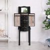 Giantex Jewelry Chest Armoire Cabinet Standing with Mirror