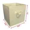 Sodynee Foldable Cloth Storage Cube Basket Bins Organizer Containers Drawers