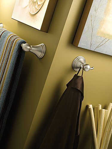 Moen DN8424BN Preston 24-Inch Bathroom Towel Bar, Brushed Nickel