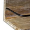 Spiretro Set of 2 (Large & Small) Grey Wall Mount Floating Shelves Rustic Torched