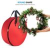 Zober Christmas Holiday Wreath Storage Bag - Premium 600D Oxford