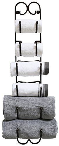 DecoBros Wall Mount Multi-Purpose Towel/Wine/Hat Rack, Bronze