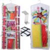 Clorso Wrapping Paper Storage Fits 40 Inch Wrap Rolls with 1 Bonus Door Hook and 8 Labels (White)