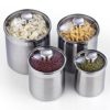 Cooks Standard 02553 4-Piece Canister Set Stainless Steel