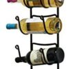 Wall Mount Rack - Multi-Purpose Organizer for Towels, Hats, and Wine Bottles