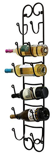 Wall Mount Rack - Multi-Purpose Organizer for Towels, Hats, and Wine Bottles