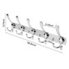 Whitgo Wall Mount Coat Hook, 2 Pack 15 Hooks Stainless Steel Coat Hangers