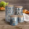 American Atelier Canister Set (4 Piece), Blue/Gold