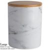 DII White Marble Ceramic Canister Set/3