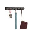 Franklin Brass FBKEYT7-BSE-R Key Rail with 7 Hooks 14" Rack, Black & Satin Nickel