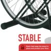 Racor Floor Bike Stand - Securely Store Two Bikes, Customizable and Floor-Friendly