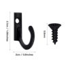 Zhehao 100 Pieces Wall Mounted Single Hook Robe Hooks and 110 Pieces