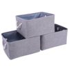 TheWarmHome Storage Bins Baskets for Shelves|Fabric Storage Bins for Cloth Storage [3-Pack]Storage Baskets for Closet Storage,Toy Basket for Gifts