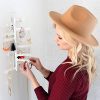 All Hung Up 12-Tier Extra Capacity Wall Mounted Hanging Jewelry Organizer