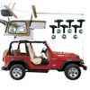 HARKEN Jeep Hardtop Garage Storage Hoist with Bonus 6 T Knobs