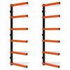 ECOTRIC Max 600 lb Steel 6 Shelf Lumber Storage Rack Wall-Mounted Wood Pipes Rack