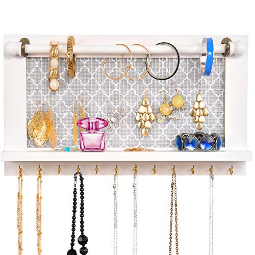 Your Space: Wall Mount Jewelry Organizer for Necklaces & More