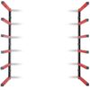 Titan 6 Shelf Lumber Storage Rack Steel Wall-Mounted Indoor/Outdoor 600 lb Max