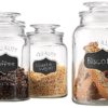 Chalkboard Canister Jar Set of 3