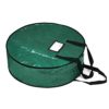 ProPik Wreath Storage Bag Polyester Tear Resistant Fabric for Holiday Easy Storage Featuring Heavy Handel’s and Transparent Card Slot 36” X 36” X 8” (Green)