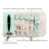 Vlando Travel Jewelry Organizer, Portable Jewelry Roll for Travel