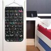 Beaverve Hanging Jewelry Organizer, Double Sided 40 Pockets and 20 Magic Tape